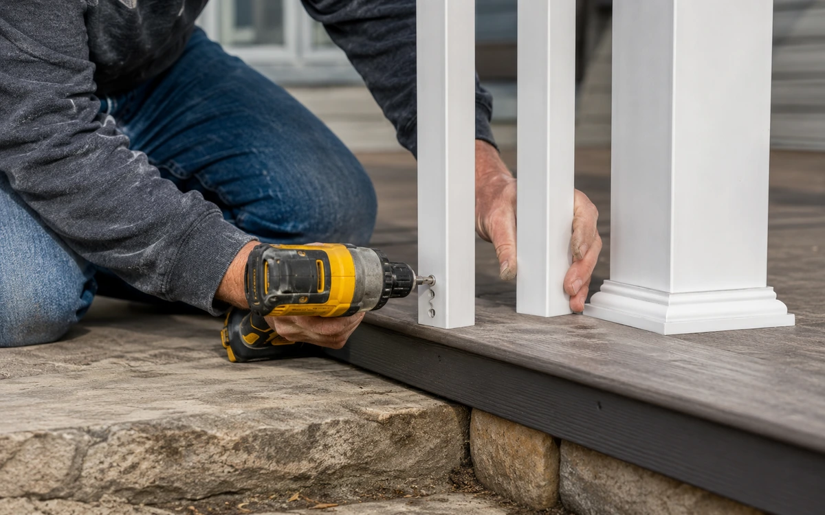 Porch railing installation contractor